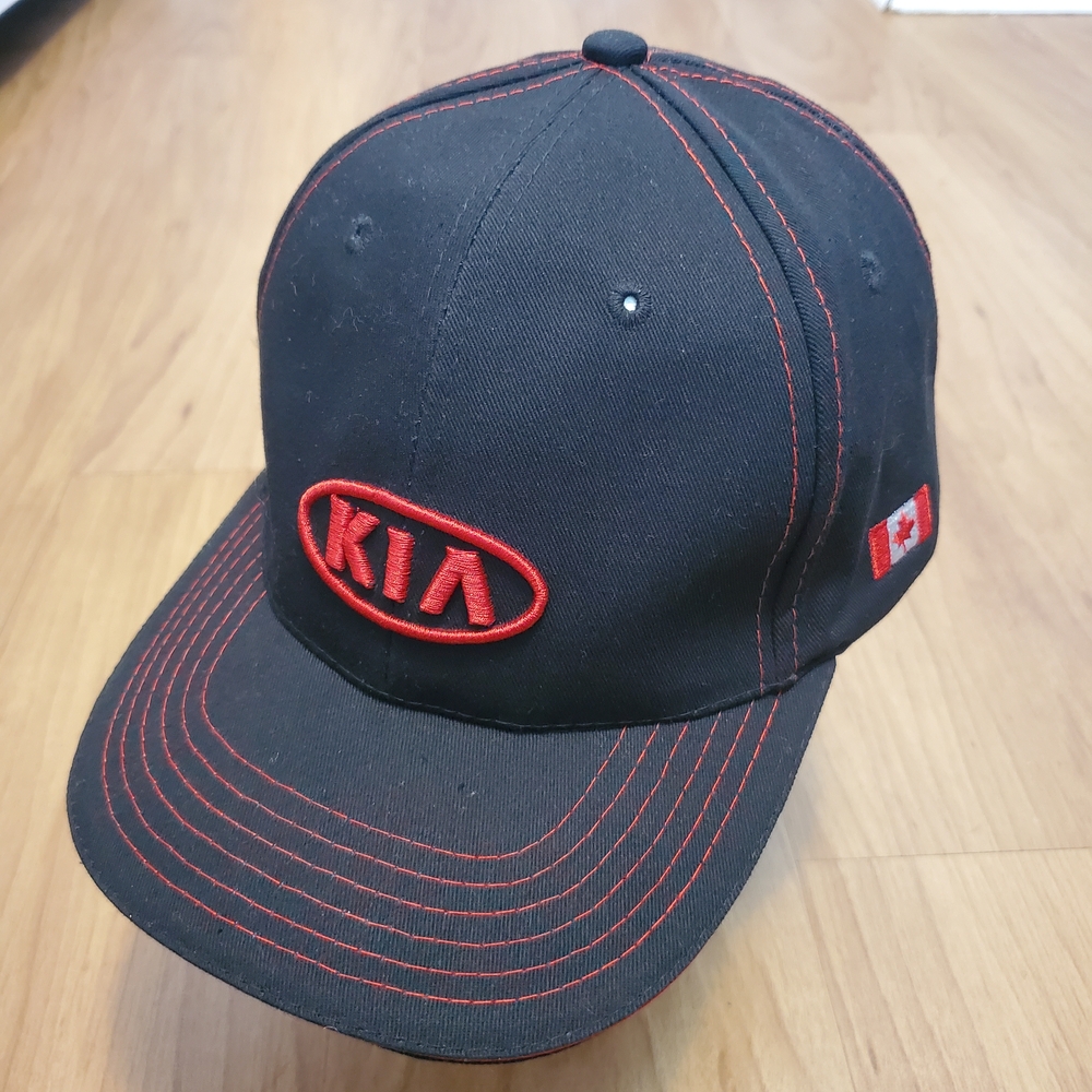 KIA Black and Red Cap With Small Canadian Flag